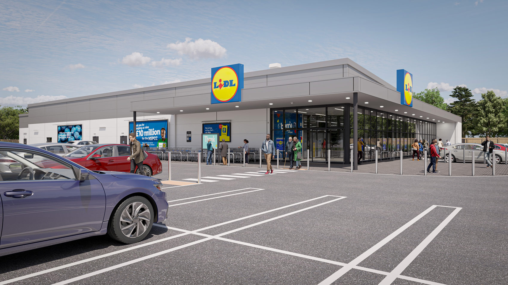 3D visual of the proposed store
